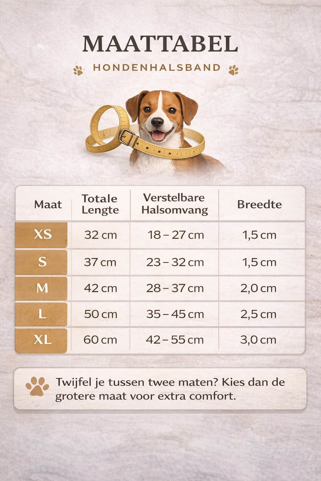 Gepersonaliseerde hondenhalsband
